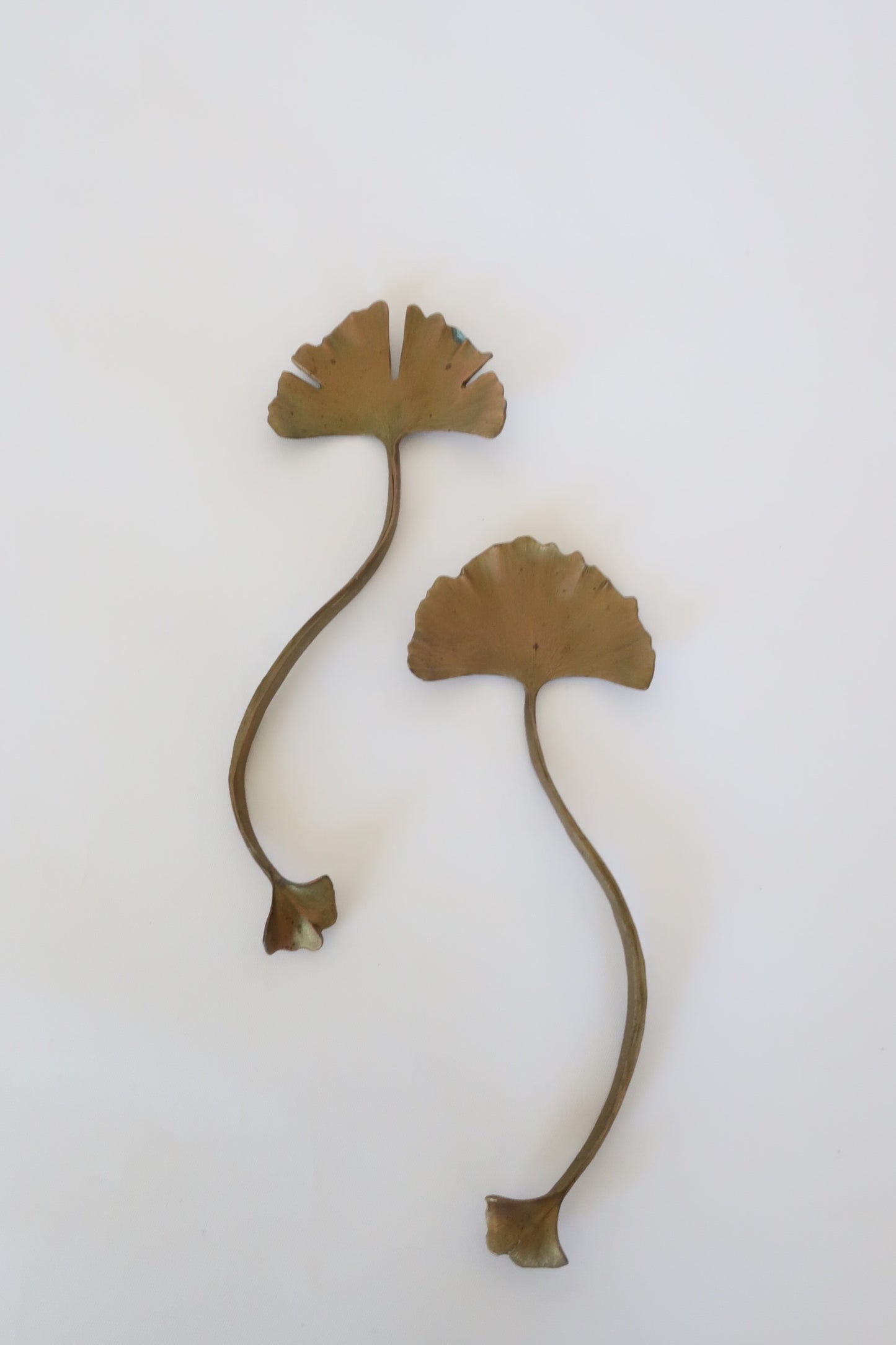 Ginkgo serving set | bronze table decor | Michael Michaud design