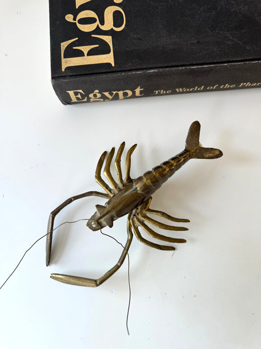 VTG brass Lobster | Crawfish decor