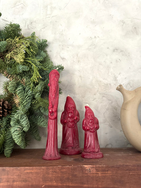 Beeswax Christmas candle set  | Set 3