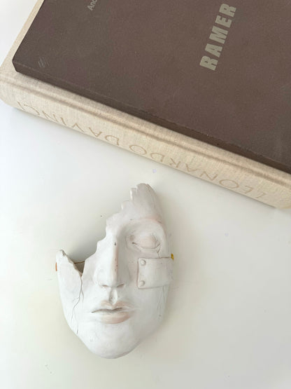 Sculpted face wall hanging art | face sculpture