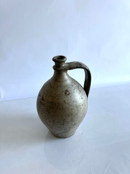 Sleek one armed handmade pottery | Vintage style water jug