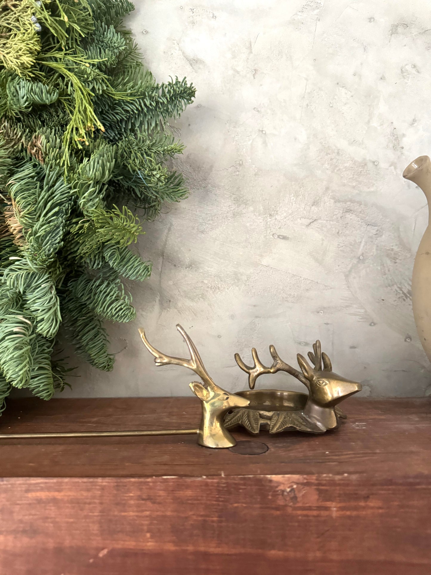 Reindeer pillar candle holder | Christmas catchall