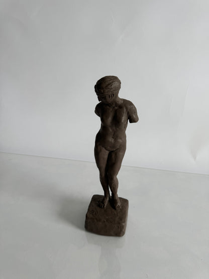 Venus De Milo sculpted clay Greek goddess | Signed Initials  P. S.