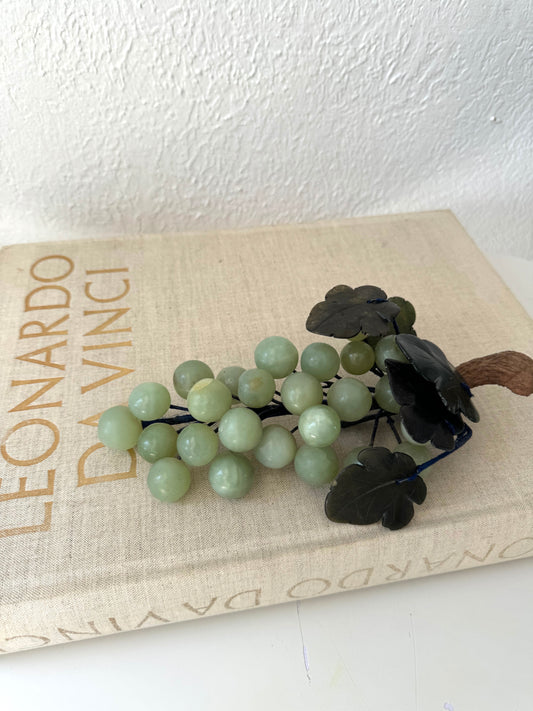 Vintage Jade | Onyx grape cluster + wood stem