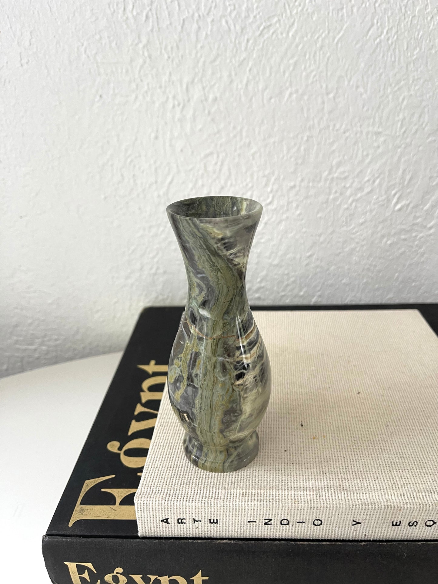 Italian Emerald marble mini vase