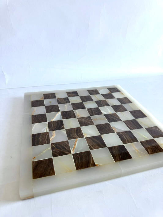 X~Large onyx | marble chess board | vintage table decor | board only