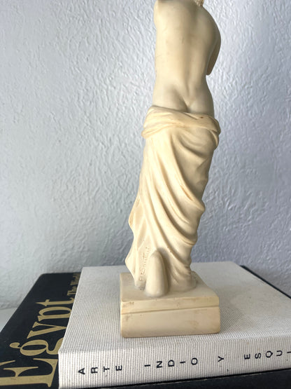 Italian Alabaster Venus De Milo Statue | Signed by: Santini