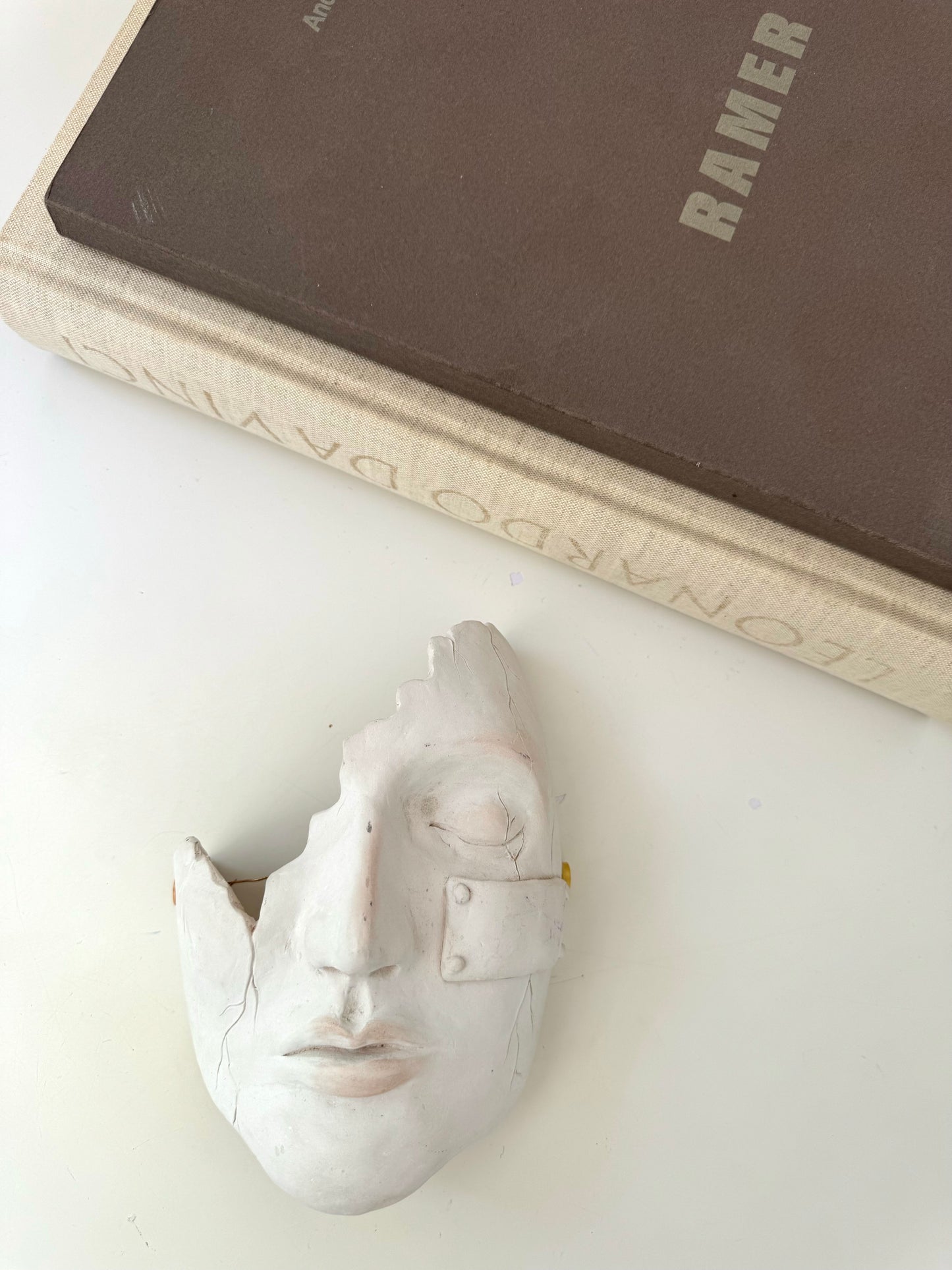 Sculpted face wall hanging art | face sculpture