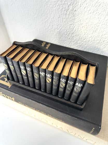 Geoffrey Parker William Shakespeare poetry leather book set | bound by hand in English leather
