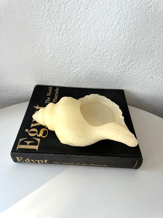 Conch Shell decorative candle | beach house decor