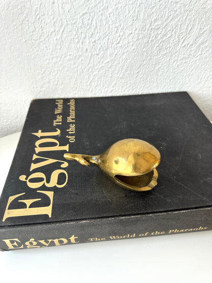 Brass whale ashtray | catchall