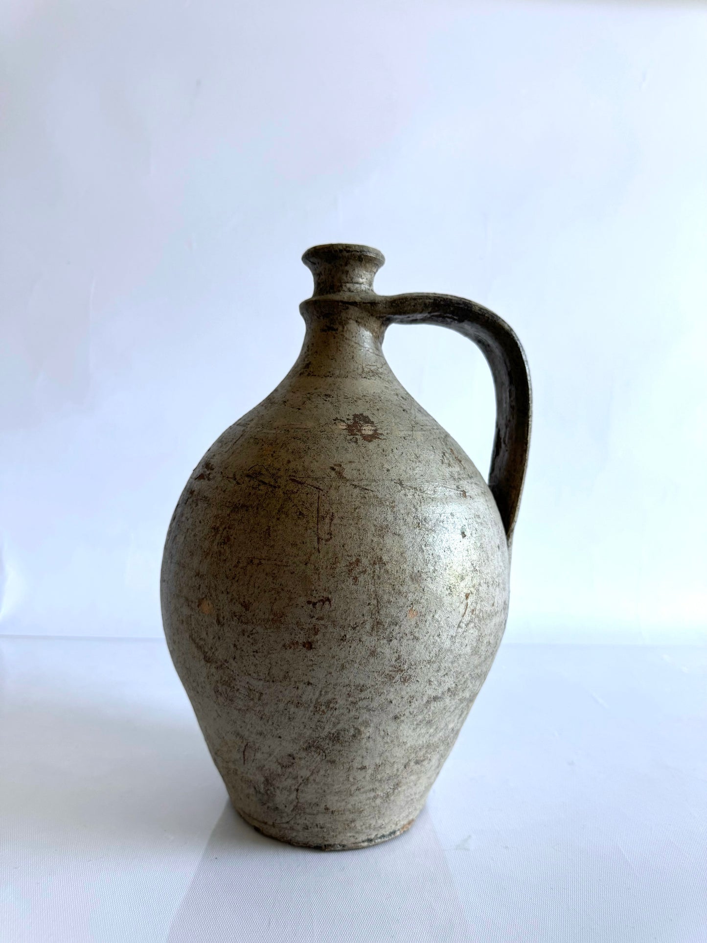 Sleek one armed handmade pottery | Vintage style water jug