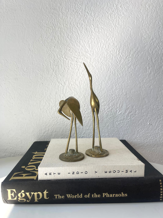 Pair of VTG brass mini cranes | Set 2