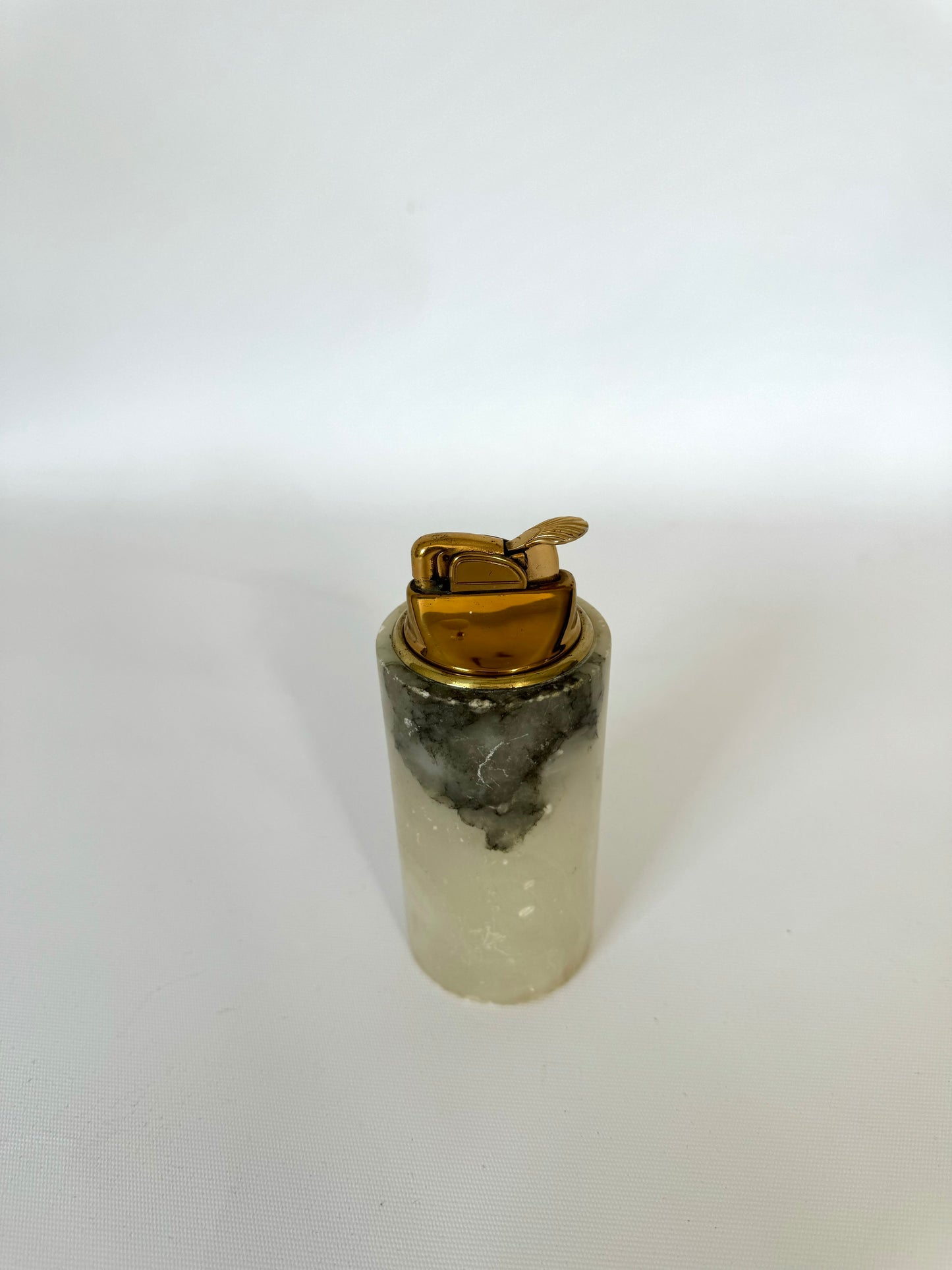 MCM marble table lighter | barware decor