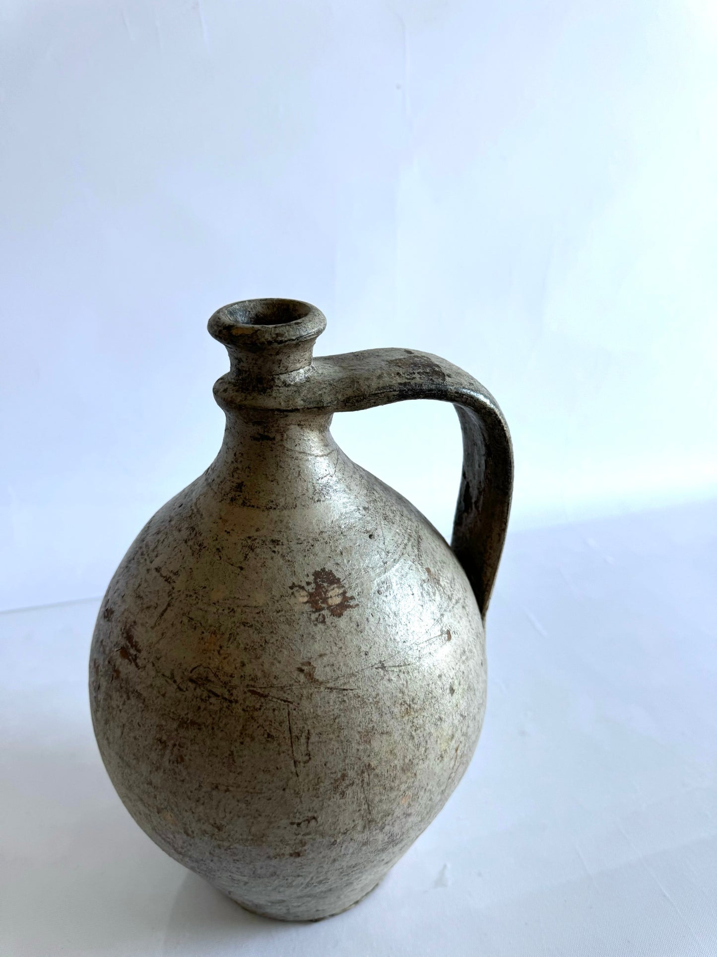 Sleek one armed handmade pottery | Vintage style water jug