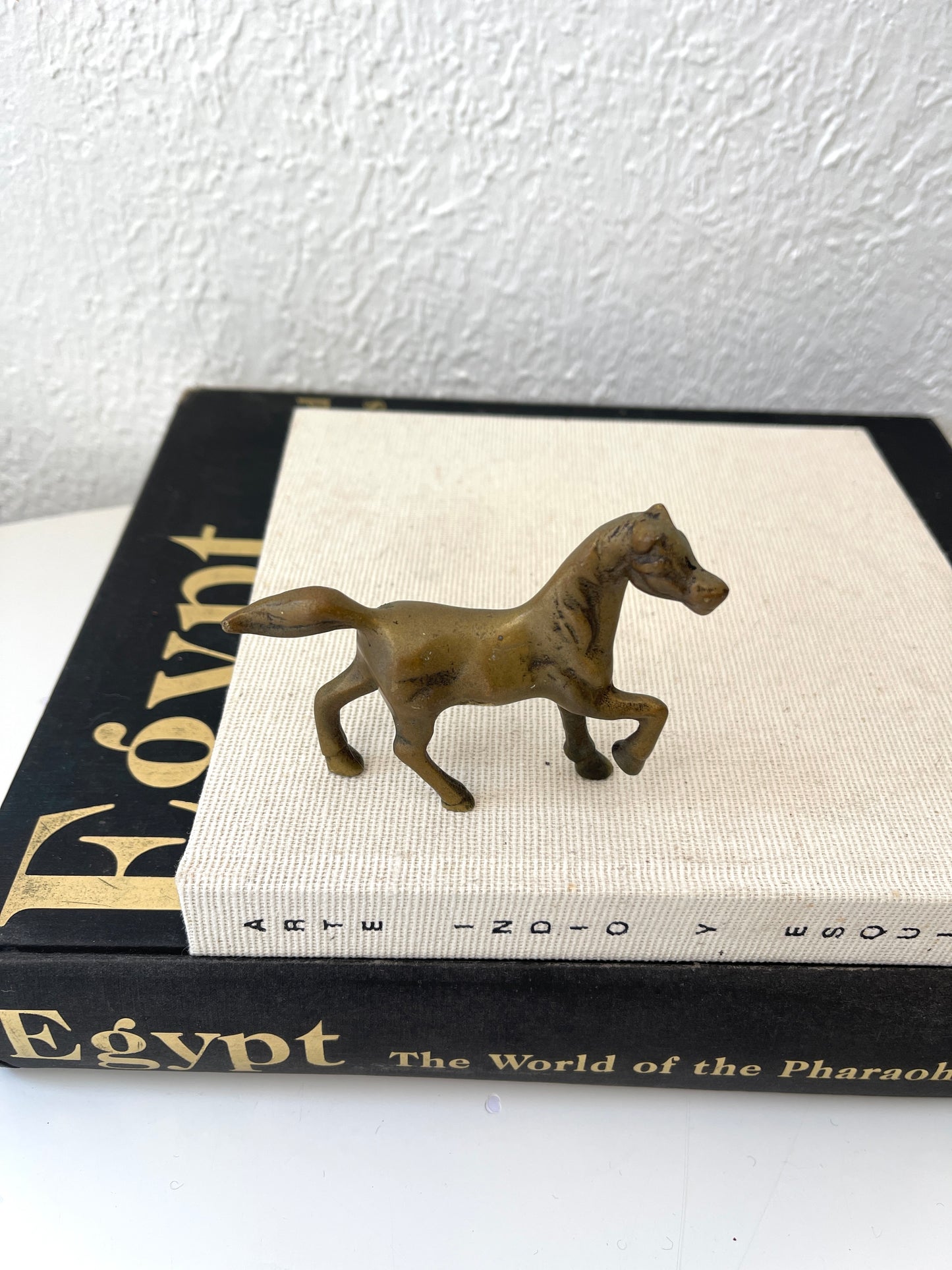 Vintage MCM solid brass horse figurine