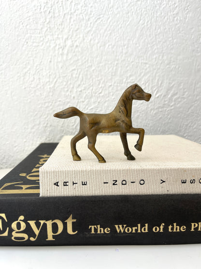 Vintage MCM solid brass horse figurine