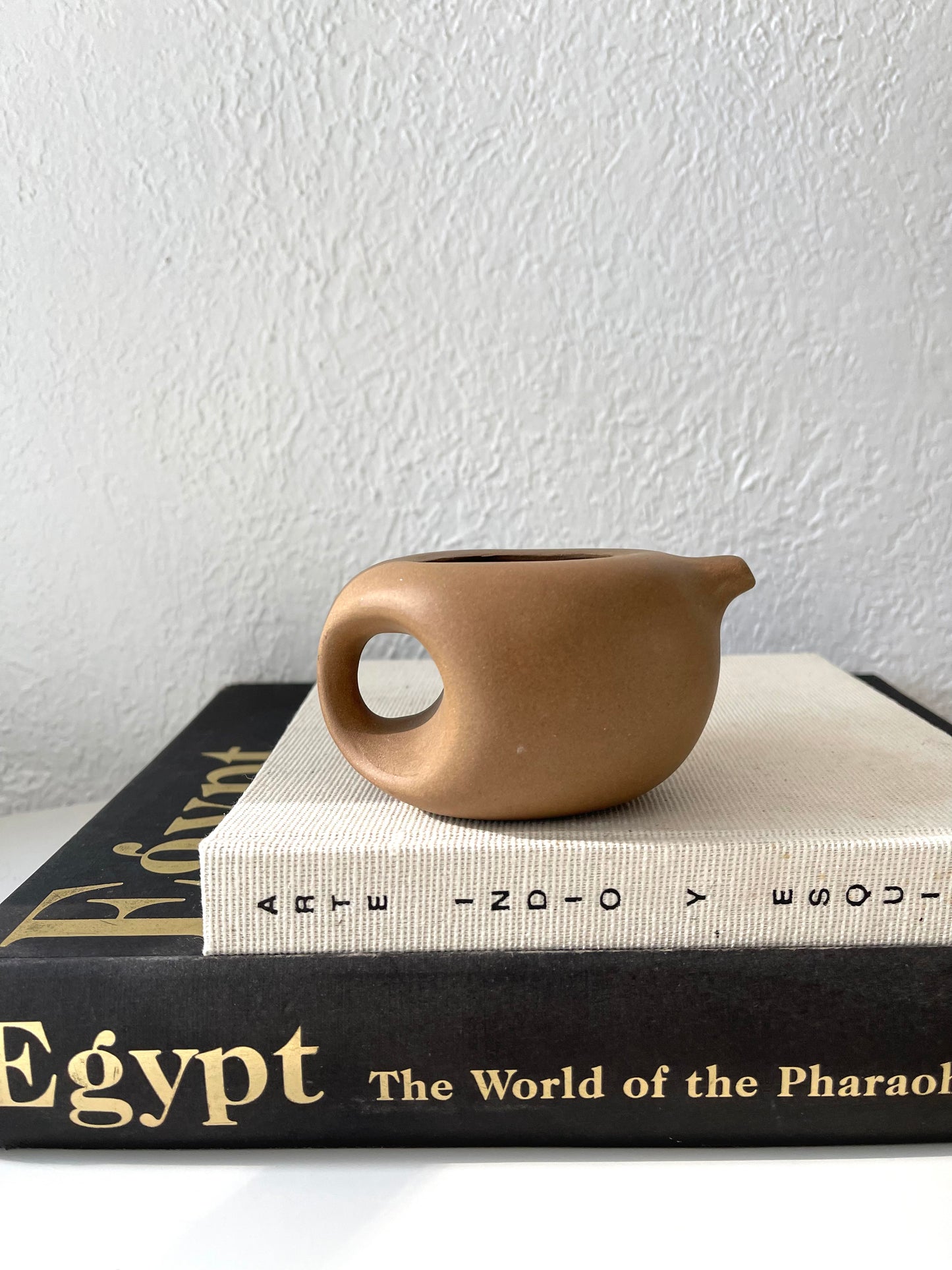 Mini clay teapot | vintage kitchen decor