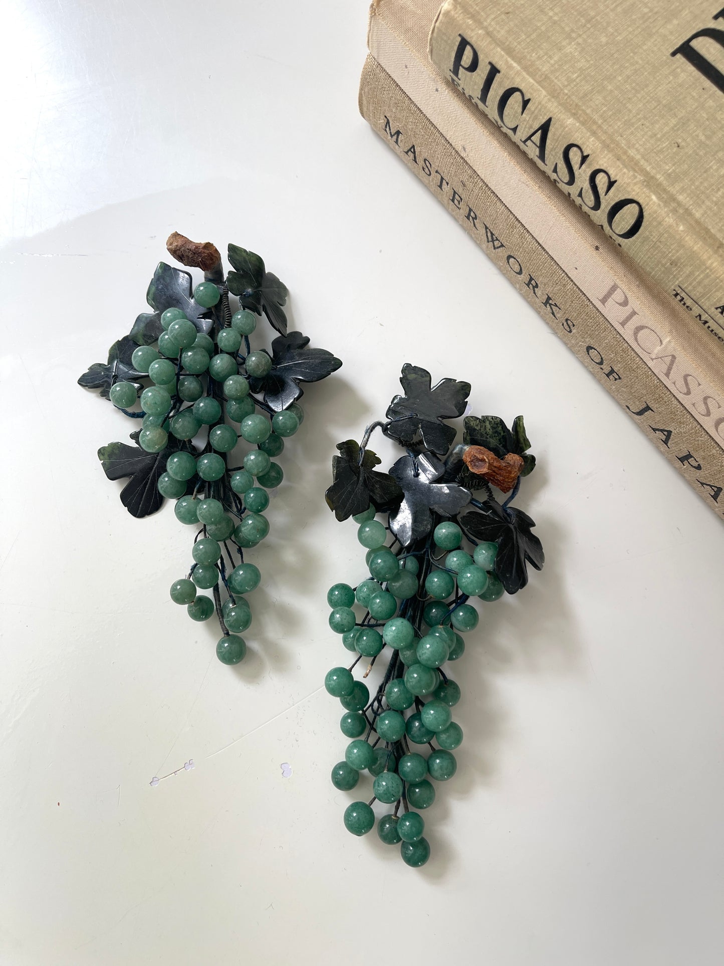Vintage Jade mini grape cluster | 2 Available