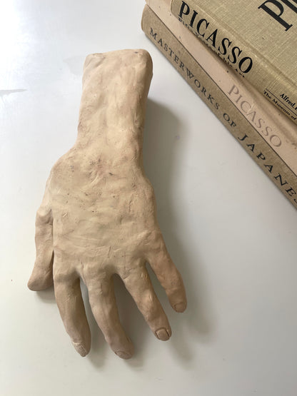 Vintage molded hand sculpture | hand catchall