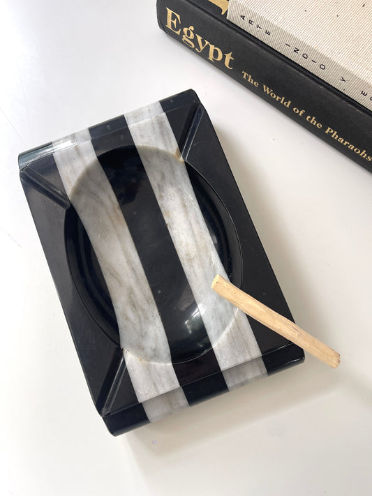 MCM XL Art Deco stripped marble cigar ashtray | MCM catchall