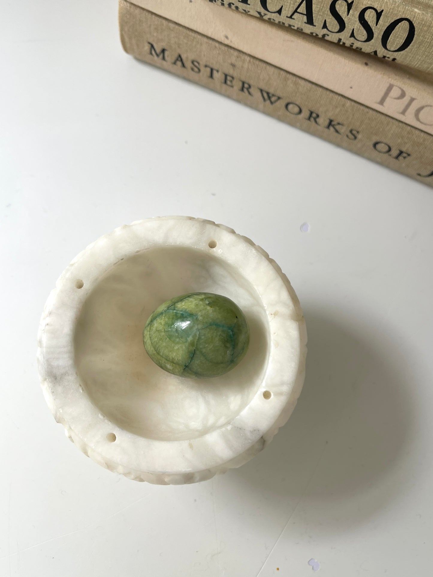 Vintage mini jade egg