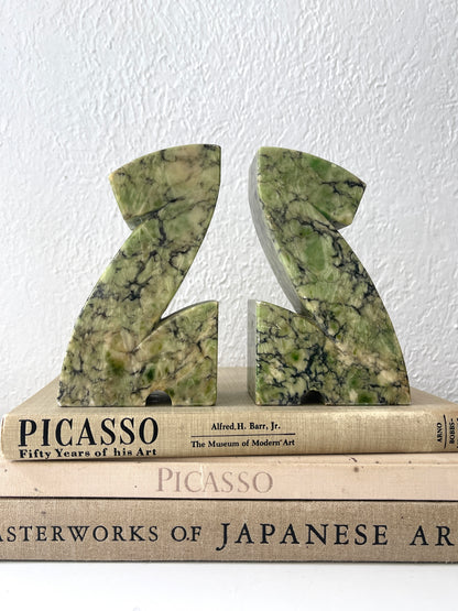 Vintage Italian marble bookends | Made in Italy
