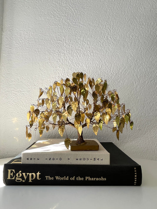 Vintage fluttering gold dream tree | vintage money tree