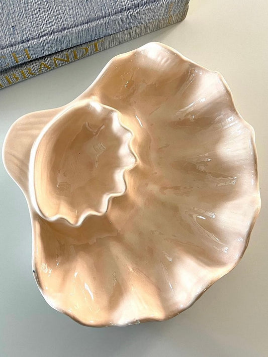 Vintage Blush Ceramic Shell