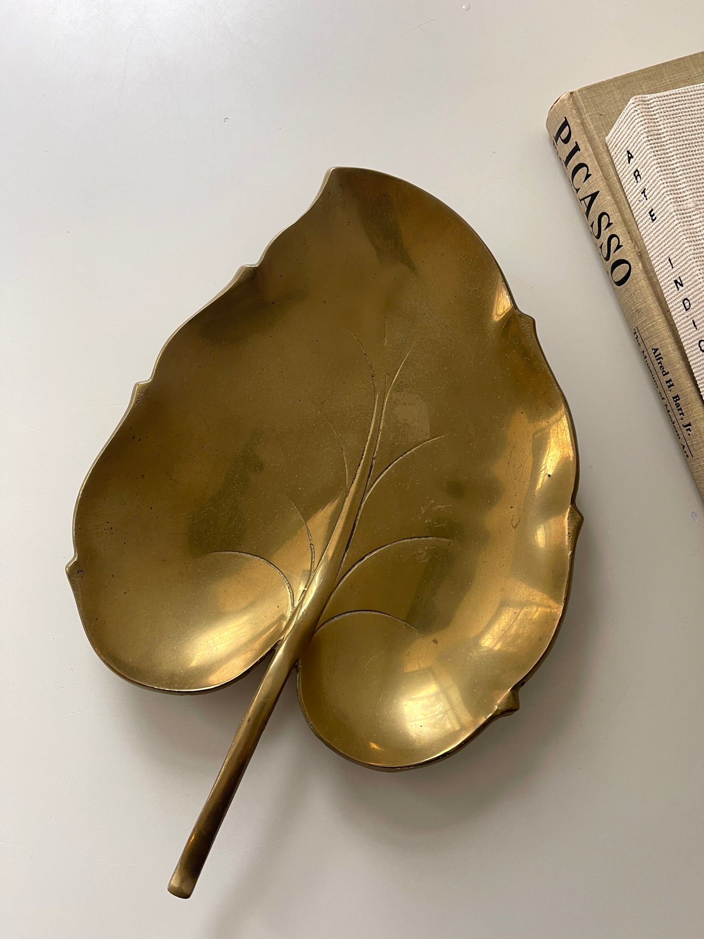 Vintage brass leaf tray/Catch-All